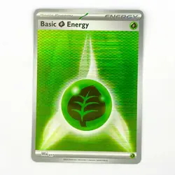 Pokemon - Grass Energy Holo - SVE017 - Black Bolt & White Flare Card - Image 1