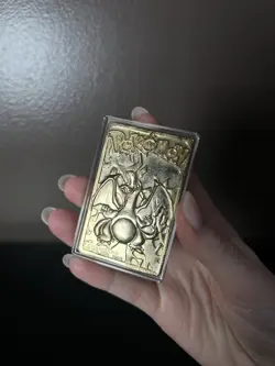 Vtg 1999 Burger King 23K Gold Plated Pokemon Card Charizard - Image 3