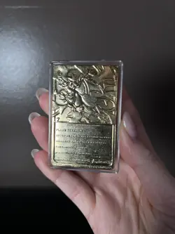 Vtg 1999 Burger King 23K Gold Plated Pokemon Card Charizard - Image 5