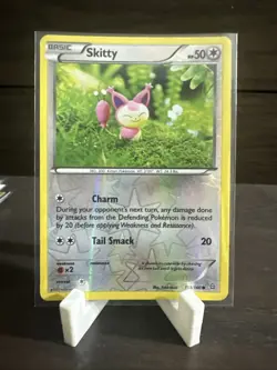 Pokemon TCG Skitty Primal Clash Reverse Holo Card 113/160 Common - Image 1