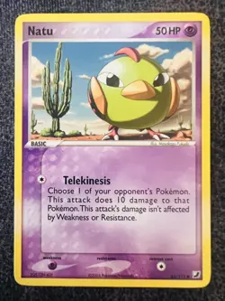 Natu 63/115 Common Pokemon Card NM - Image 1