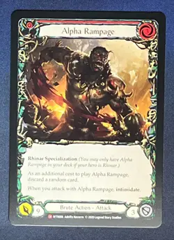 FAB WTR006 Alpha Rampage Brute Action Majestic Flesh and Blood TCG - Image 1