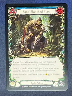 FAB WTR009 Sand Sketched Plan Brute Action Special Flesh and Blood TCG - Image 1