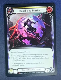 FAB CRU144 Runeblood Barrier Runeblade Action FOIL Majestic Flesh and Blood - Image 1