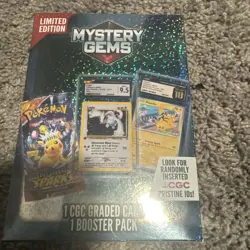 Pokemon: Limited Edition Mystery Gems (1 Graded Card, 1 Booster Pack) - Image 1