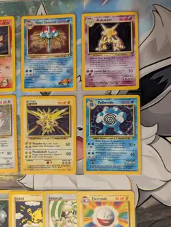 Vintage Pokemon Card Lot WOTC Holo Base Gym Moltres Zapdos Alakazam Chansey - Image 4