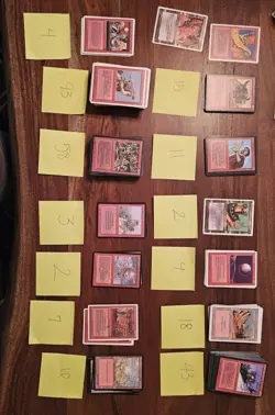 Magic The Gathering 90s Random RED Deck Cards Lot MTG 273 total cards - Image 1