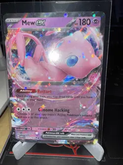 Pokemon TCG Scarlet & Violet 151 Mew EX Promo 053 Illustration Rare Card - Image 1