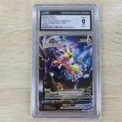 MISCUT ERROR OC OFF CENTER CGC 9 Jolteon VMAX Promo SWSH184 Full Pokemon Card - Image 1