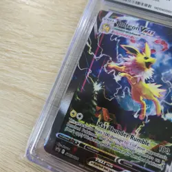 MISCUT ERROR OC OFF CENTER CGC 9 Jolteon VMAX Promo SWSH184 Full Pokemon Card - Image 2