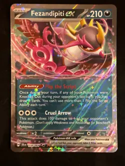 Fezandipiti ex 038/064 Scarlet & Violet Shrouded Fable Holo Pokemon TCG Card NM - Image 1