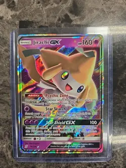 Pokemon Jirachi GX Full Art TCG Unified Minds Card 79/236 Holo - Image 1
