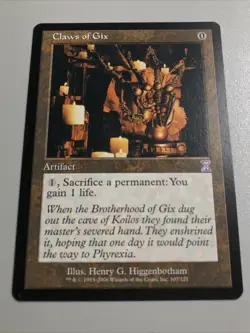 Claws of Gix NM - Timeshifted Mythic (Check Pics) MTG TCG - Image 2