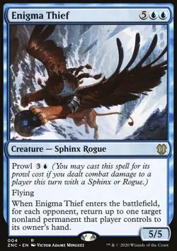 MTG Magic the Gathering Enigma Thief (4/155) Zendikar Rising Commander NM - Image 1