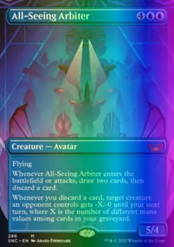 MTG All-Seeing Arbiter (286/484) Streets of New Capenna NM FOIL - Image 1