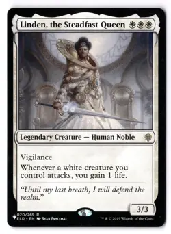 Linden, The Steadfast Queen NM* Throne Of Eldraine ENGLISH 020/269 -UnltdCards - Image 1