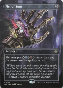 Fist of Suns (Borderless) R Commander: The Lost Caverns of Ixalan 113 - LP MTG - Image 1