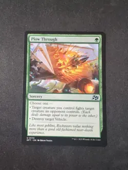 MTG - Plow Through - Free P+P - Image 1