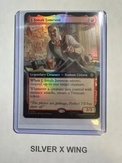 J. Jonah Jameson Extended Art Foil x1, MTG, Marvel's Spider-Man, SPM, NM - Image 1