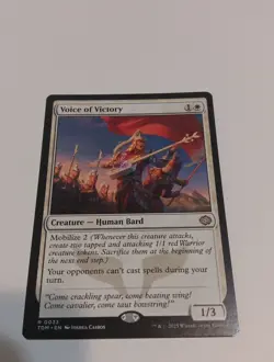 1x MTG Voice Of Victory Rare Tarkir Dragonstorm NM Standard Modern Commander - Image 2