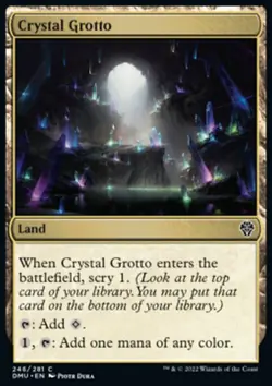 MTG Magic the Gathering Crystal Grotto (246/447) Dominaria United NM - Image 1