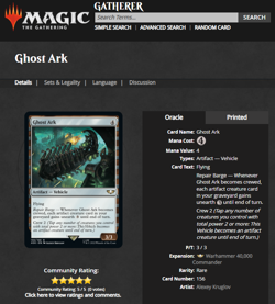 2022 MTG Magic the Gathering Warhammer 40000 40k Surge Foil #156 Ghost Ark Rare - Image 3