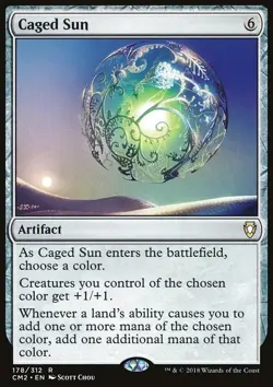 MTG Magic the Gathering Caged Sun (178/332) Commander Anthology 2018 LP - Image 1