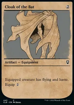 MTG Cloak of the Bat (443/1023) Commander Legends Battle for Baldur's Gate NM - Image 1