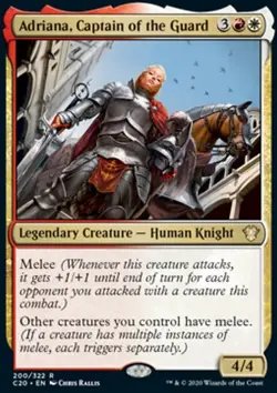 MTG Adriana, Captain of the Guard (200/344) Commander 2020 NM - Image 1