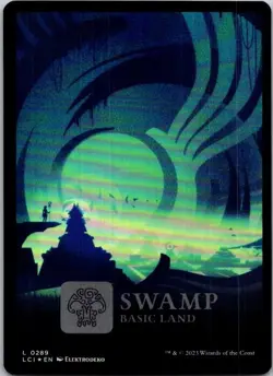 Magic the Gathering Foil Swamp #289 Full Art The Lost Caverns of Ixalan MTG - Image 1