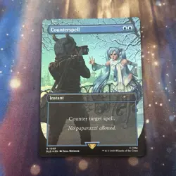 Counterspell Borderless Foil MTG Single, Secret Lair, Rare 1589 NM - Image 1