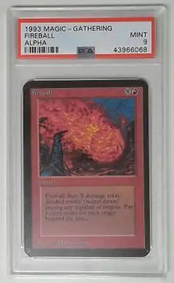 1x V0152: 1993 Fireball - Alpha - PSA: 9: MINT: 43966068 Graded Items - Image 1