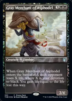Hero Deal, English - 1 x MTG Gray Merchant of Asphodel - Promo Pack MTG / Promo - Image 1