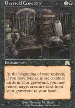 Moderatly Played, English - 1 x MTG Oversold Cemetery Onslaught - Image 1