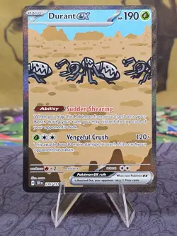 Pokemon TCG Durant EX 236/191 Surging Sparks SIR Holo Card NM - Image 1