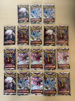 Lot of 18 - Pokemon TCG: Lost Origin Booster Packs - Sealed - Sword & Shield - Image 1