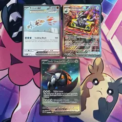 Pokemon TCG | Revaroom Eiscue & Iron Treads SIR Obsidian Flames X3 Card Bundle - Image 1