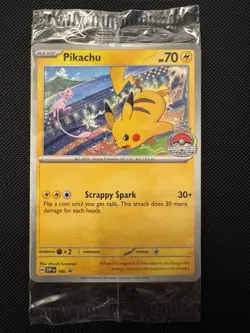 Pokemon Pikachu TCG 2024 World Championships Promo Card Sealed - Image 1