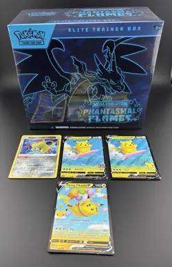 Pokemon - Phantasmal Flames Elite Trainer Box (New & Sealed & four card bundle - Image 1
