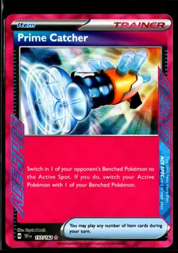 2024 TCG Pokemon #157 Prime Catcher 157/162 Holo SV05 Temporal Forces - Image 1