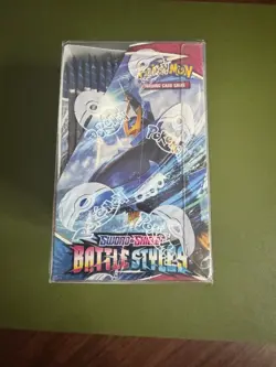 Battle Styles Booster Box Sword & Shield Pokemon Factory Sealed w/Soft Protector - Image 2