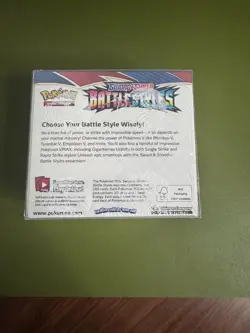 Battle Styles Booster Box Sword & Shield Pokemon Factory Sealed w/Soft Protector - Image 3