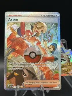 Pokemon Arven Special Illustration Rare SV: Paldean Fates 235/091 (NM) - Image 1