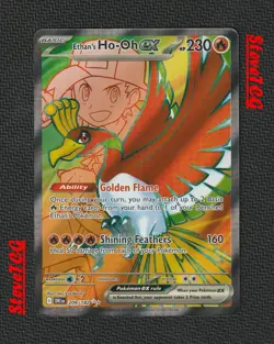 Ethan's Ho-Oh ex 209/182 UR Pokemon Destined Rivals Ultra Rare Full Art Holo NM - Image 1