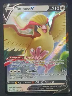 Tauboss V 137/196 / Pokemon Karte / Verlorener Ursprung / DE - Image 1