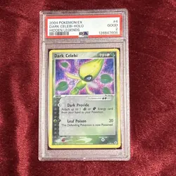 2004 Pokemon ex Dark Celebi 4/101 Hidden Legends Holo PSA 2 GOOD (POP 11) - Image 3