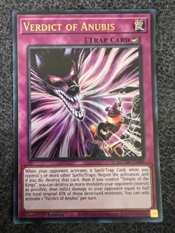 Yugioh Verdict of Anubis MZTM-EN009 Ultra Rare 1st Edition NM - Image 1