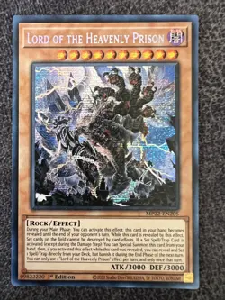 Yugioh Lord of the Heavenly Prison MP22-EN205 Prismatic Secret Rare 1st Ed NM - Image 1