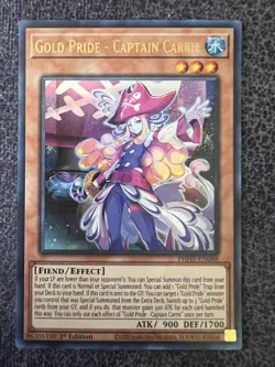 Yugioh Gold Pride - Captain Carrie PHHY-EN088 Ultra Rare 1st Edition NM - Image 1