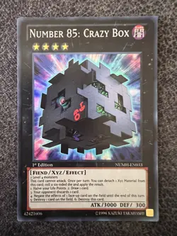 Yugioh Number 85: Crazy Box NUMH-EN033 Super Rare 1st Edition NM - Image 1